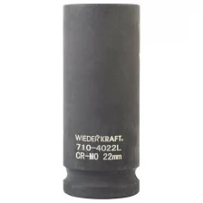 Головка WIEDERKRAFT торцевая ударная глубокая 1/2", 6 гр. 22 мм WDK-710-4022L