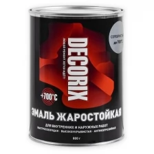 Эмаль жаростойкая Decorix (0,8кг) серебристый +700°С (0752-02 DX)