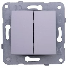 Panasonic Выключатель Panasonic Karre&Arkedia скрыт. 2кл. IP20 серебро (упак.:1шт) (WKTT00102SL-RU)