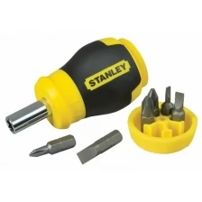 0-66-357 Отвертка Stanley® Multibit Stubby в комплекте с 6-тью вставками